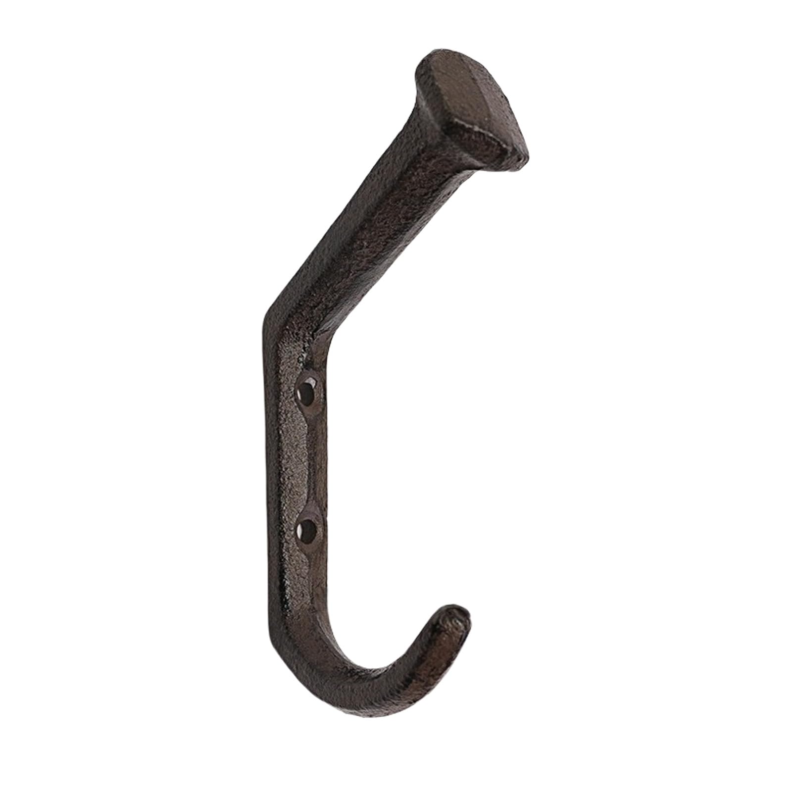 Yrohgkpn Multicolor Bucolic Cast Iron Door Hook Vintage Nails Shape Wall Mounted Hanger Practical Coat Rack For Entryway Hallway Homes Organization Cast Iron Holder
