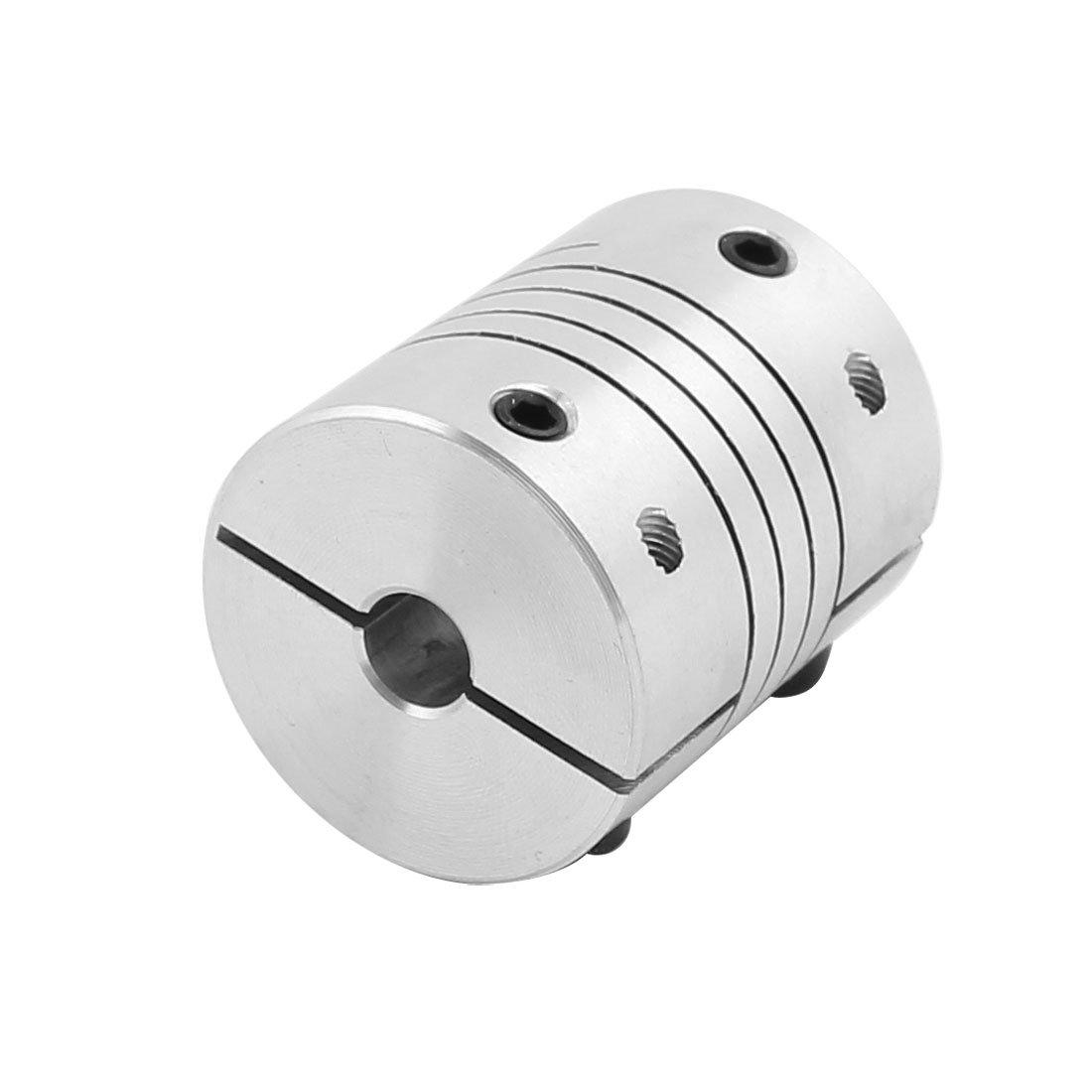 Aexit 25mm Diameter Electrical equipment 30mm Length 6mmx6mm Aluminum Alloy Spline Shaft Flexible Helical Coupling