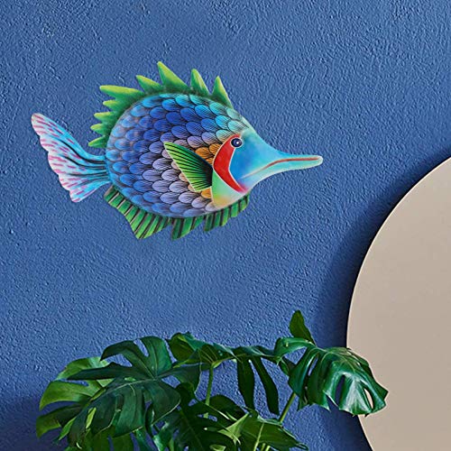 DOITOOL Pesce in Metallo della Decorazione della