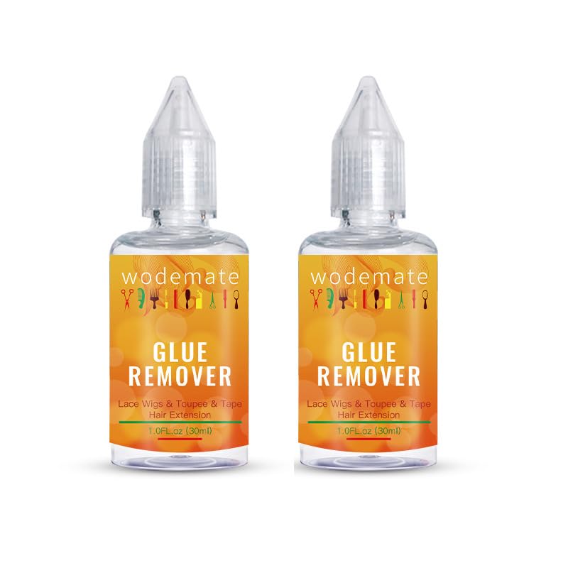 2PCS Tape In Extension Remover Spray, Hair Glue Remover for Lace Wigs, Wig Tape, and Double Sided Extension Tape, 30ml Each