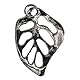 Rayher 2268722 Metall-Anhänger Monstera Blatt, 25mm, Ã–se 3mm ø, SB-Btl
