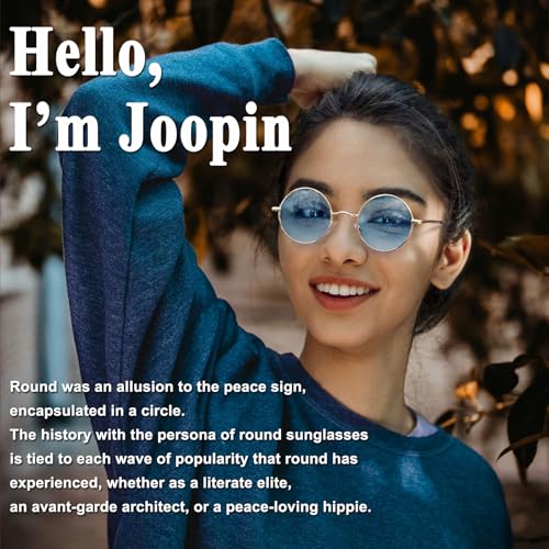 Image of Joopin Small Round Sunglasses Hippie Circle Sun Glasses UV400 Protection