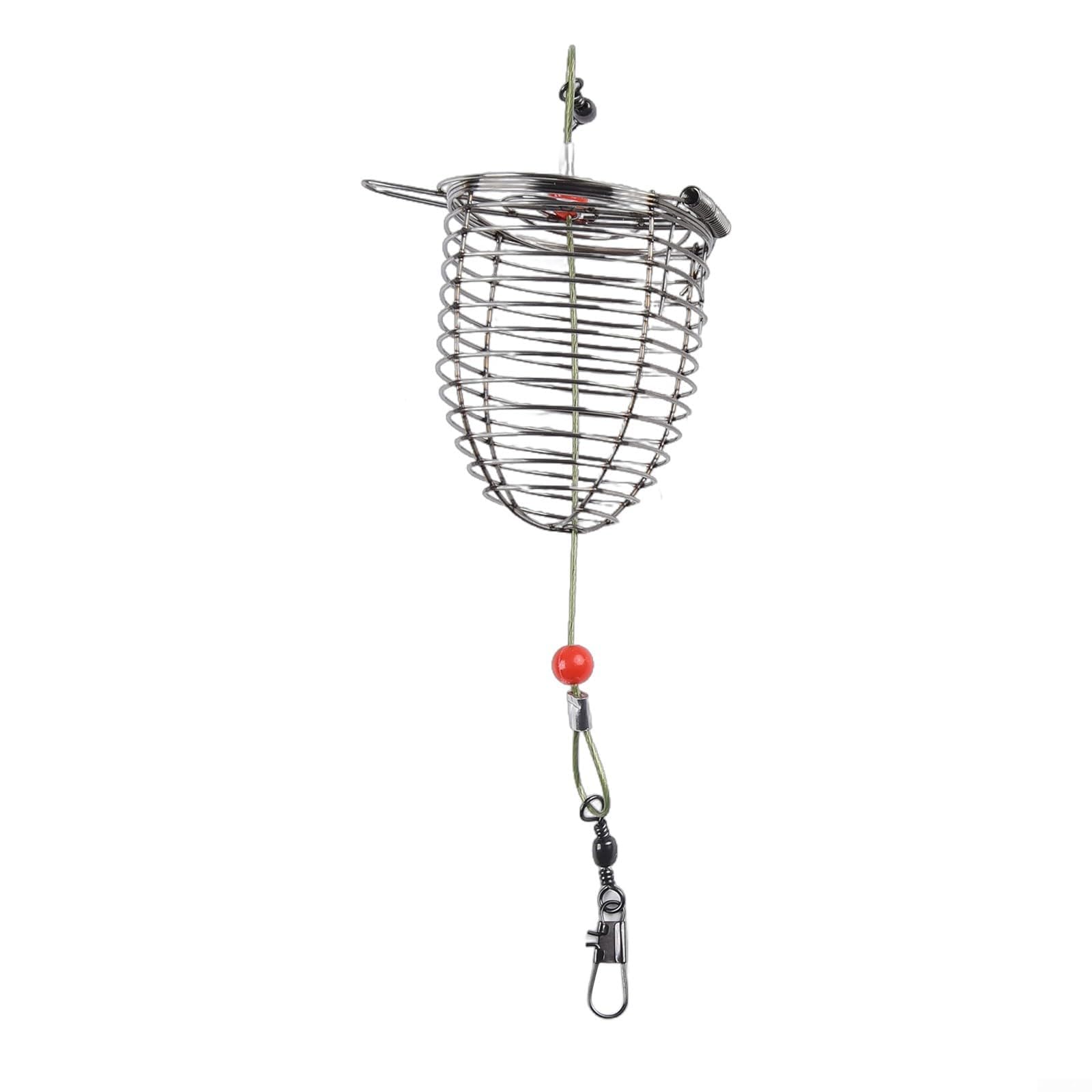 Juego de 10 soportes de cebo de alambre de metal para señuelos