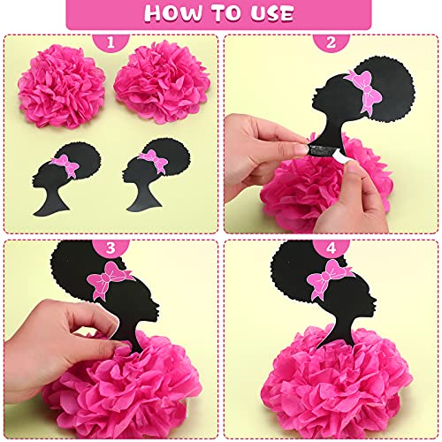 8 Pieces Princess Centerpieces Girl Party Decoration Centerpieces Princess Table Decor Paper Pom Pom Ball Paper Flower Princess Table Topper For Girl Theme Birthday Double Sided Table Decorations #TOP3