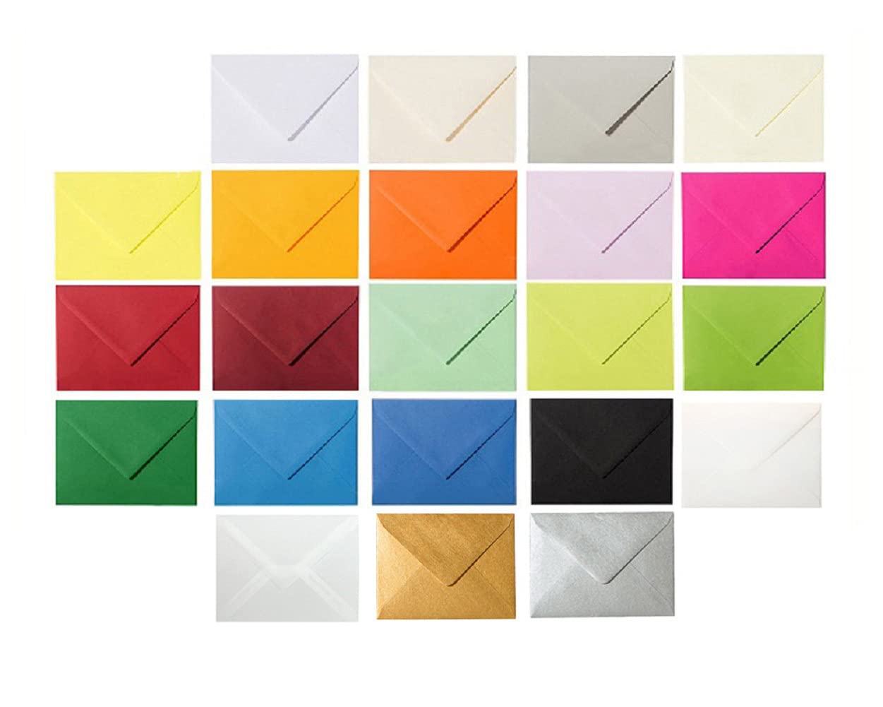 Mini sobres 60x90 mm para tarjetas de visita en color Burdeos 250 sobres