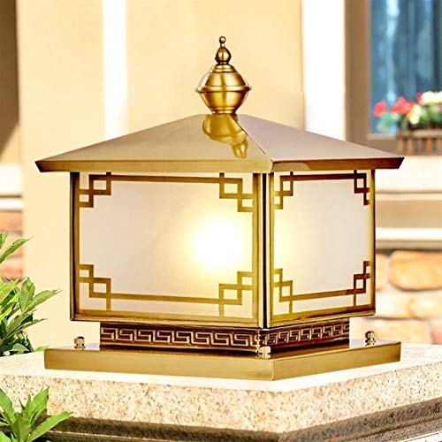 Lampe colonne Victoria en laiton avec son abat-jour acrylique haut de gamme