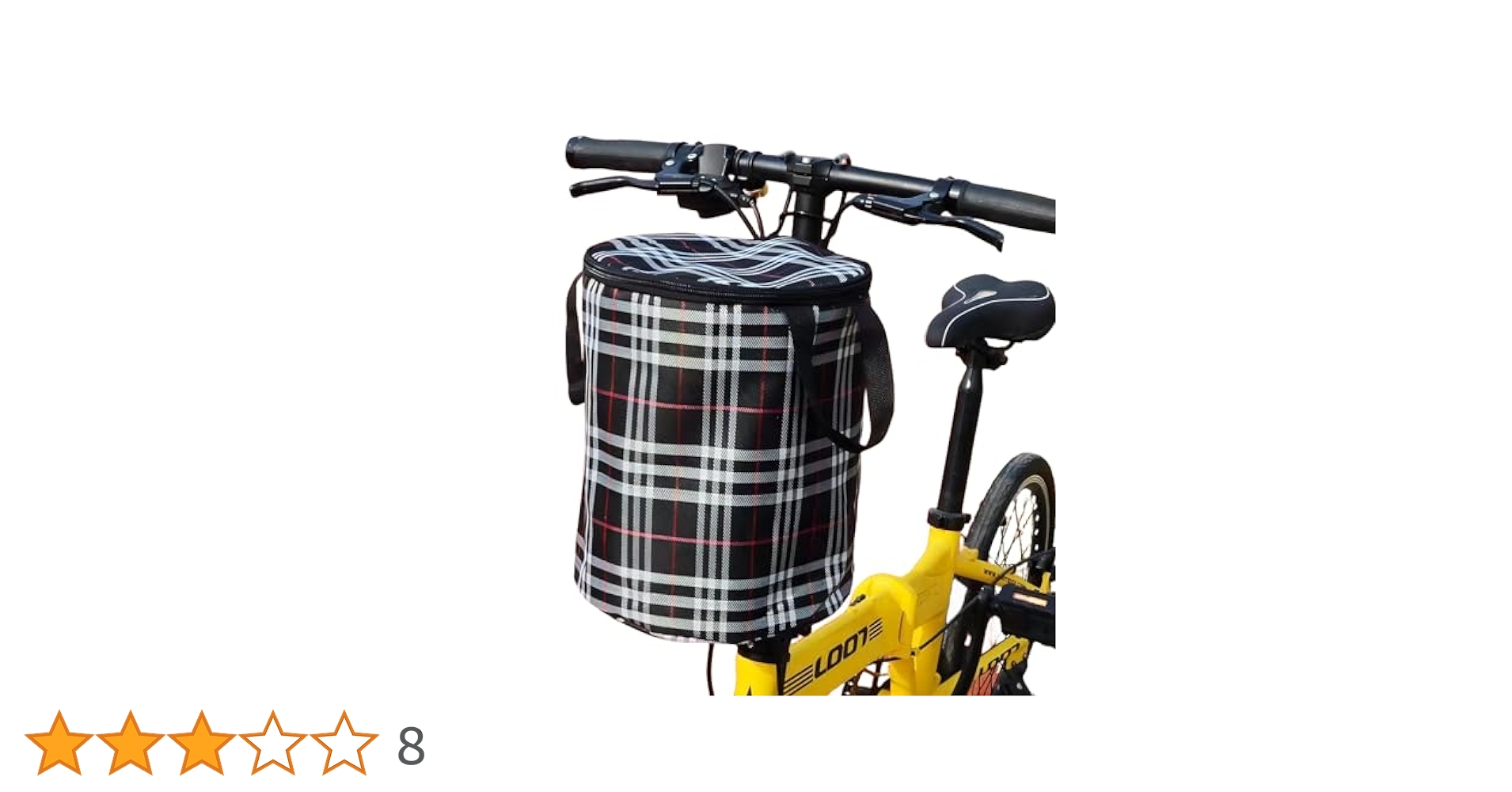 Amazon | 自転車用バスケット(カゴ) 取り外し可能 折りたたみ