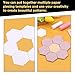Veroave 300 Count Paper Piecing for Quilting, Quilting Templates, Paper Piecing Shapes Hexagon Templates Quilting Templates for Use in Quilting, Sewing(1 Inch)