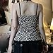Pokn Leopard Print Y2K Top Halter Cheetah V Neck Lace Halter Goth Clothes Going Out Tops for Women (Leopard,S,Small)