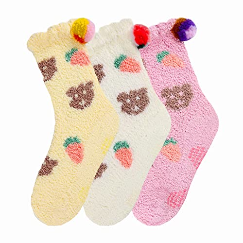 Image of Benefeet Sox Womens Fuzzy Socks Girls Cute Slipper Sock Funny Fluffy Winter Warm Soft Cozy Plush Indoor Sleep Sock