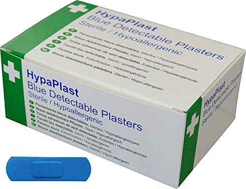 Safety First Aid Group HypaPlast Blue Visually Detectable Plasters 7.2x2.5cm (Pack of 100)
