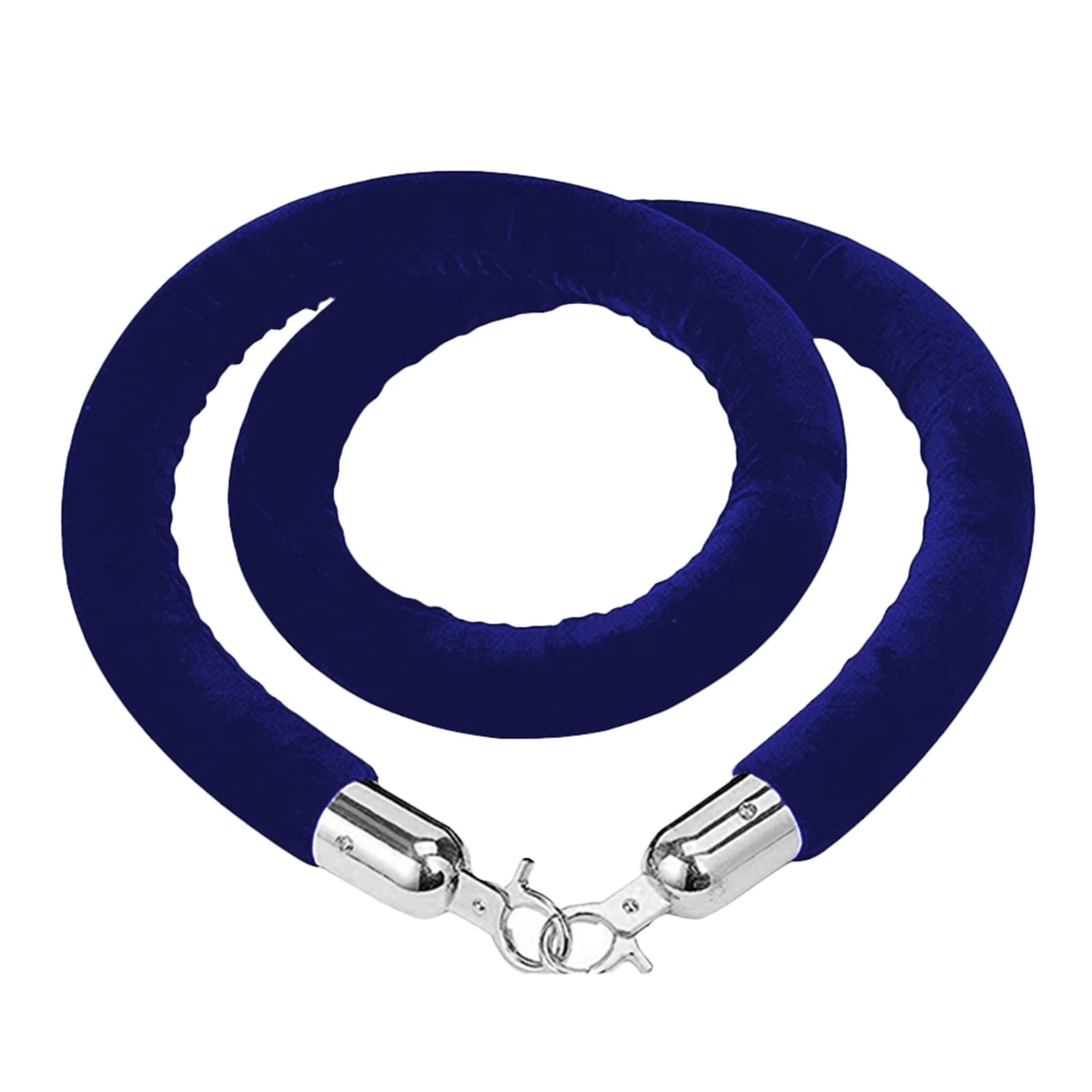 Barierki do kontroli tłumu Aksamitne dywanowe, Aksamitna lina barierowa z haczykami, wielokolorowa, 1-2,8 m(Set of 1,Blue 1.8m (5.9 feet))