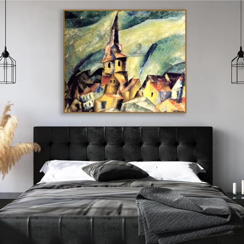 Tableau grand format Lyonel Feininger idée cadeau originale crémaillère - 5