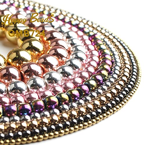 Ematite naturale oro rosa nero argento placcato