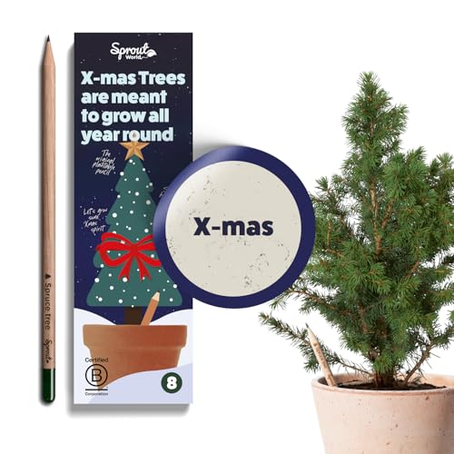 SproutWorld Plantable Pencils Xmas Edition (8 Pack)