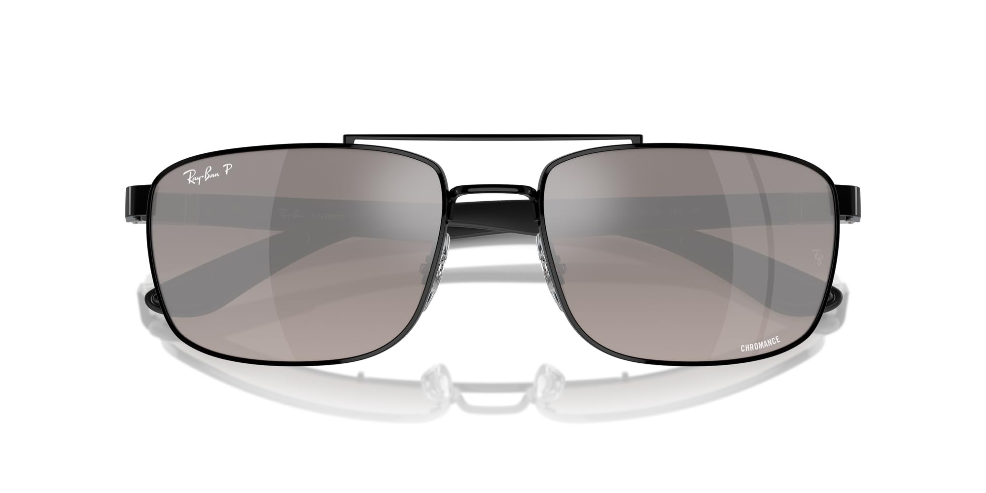 Amazon.com: Ray-Ban RB3737CH Chromance Rectangular