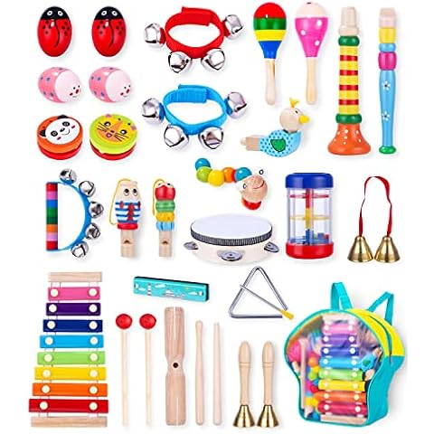 JOFLVA Set de Instrumentos Musicales Infantiles de Madera Cover