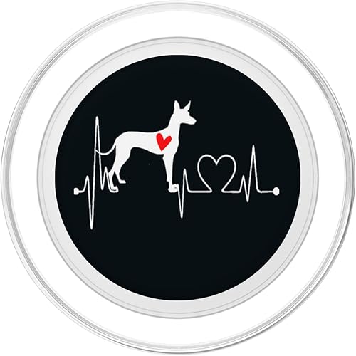 Miniatura 8 de Podenco Canario Dog Heartbeat EKG My Dogs Are My Cardio PopSockets Swappable PopGrip