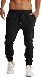 Calça de moletom masculina para academia, corrida, treino, corrida, fitness, atlética, cordão com bolsos
