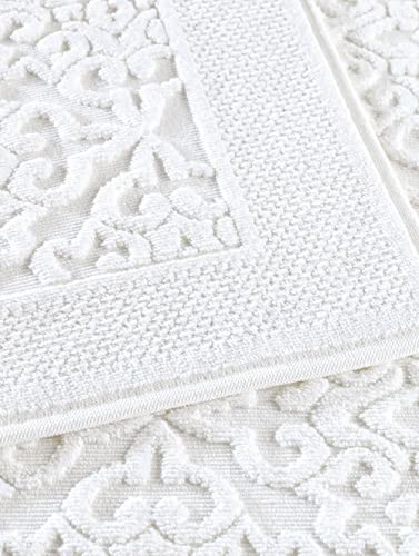 Serviettes de bain douceur coton d'Egee lot de 2 creme cocooning - 3