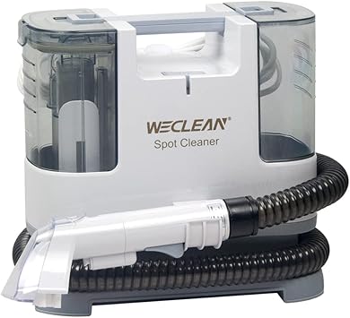 Review WECLEAN C1 Carpet Upholstery Cleaner Machine, Portable Spot Cleaner, Stain Remover with Brush for Couch and Rug (White) , Present for Christmas