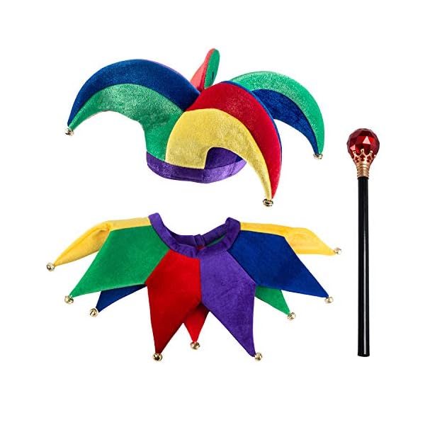 Ignite the Celebration with Tigerdoe 3 Pcs Jester Costume Set Jester