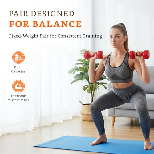 Image of Amazon Brand - Solimo Vinyl Dumbbell