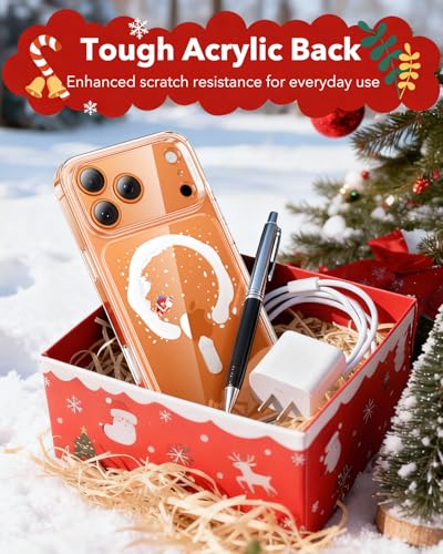 Image of ESR for iPhone 17 Pro Max Case, Camera Control Cover, Compatible with MagSafe, Shockproof Military-Grade Protection, Magnetic Phone Case for iPhone 17 Pro Max, Classic Hybrid Case, Santa Skater
