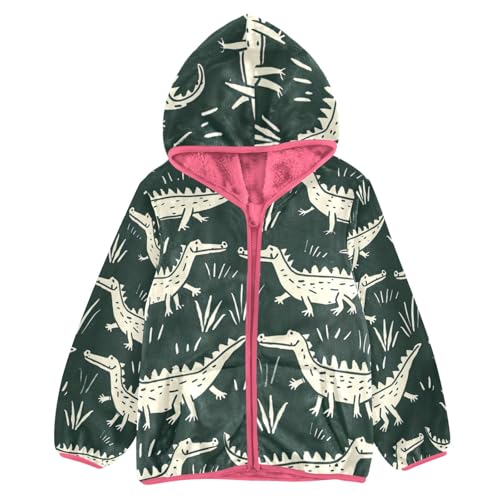 CHIFIGNO Pastel Marshmallows Toddler Girl Sweatshirt Thickened Warm Soft Comfy Sweatshirt Jacket with Arctic Fleece Lining 3T