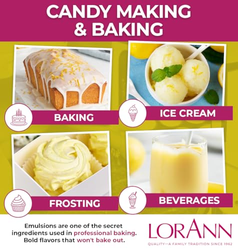Image of LorAnn Oils Lemon Emulsion & Flavoring For Baking