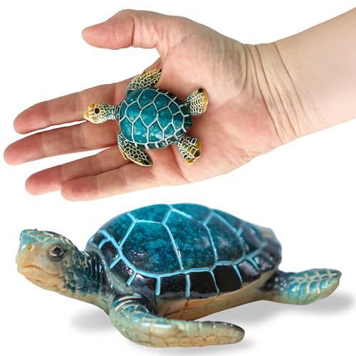 Imán Decorativo Tortuga Azul 3x2 Pulgadas miniatura 1