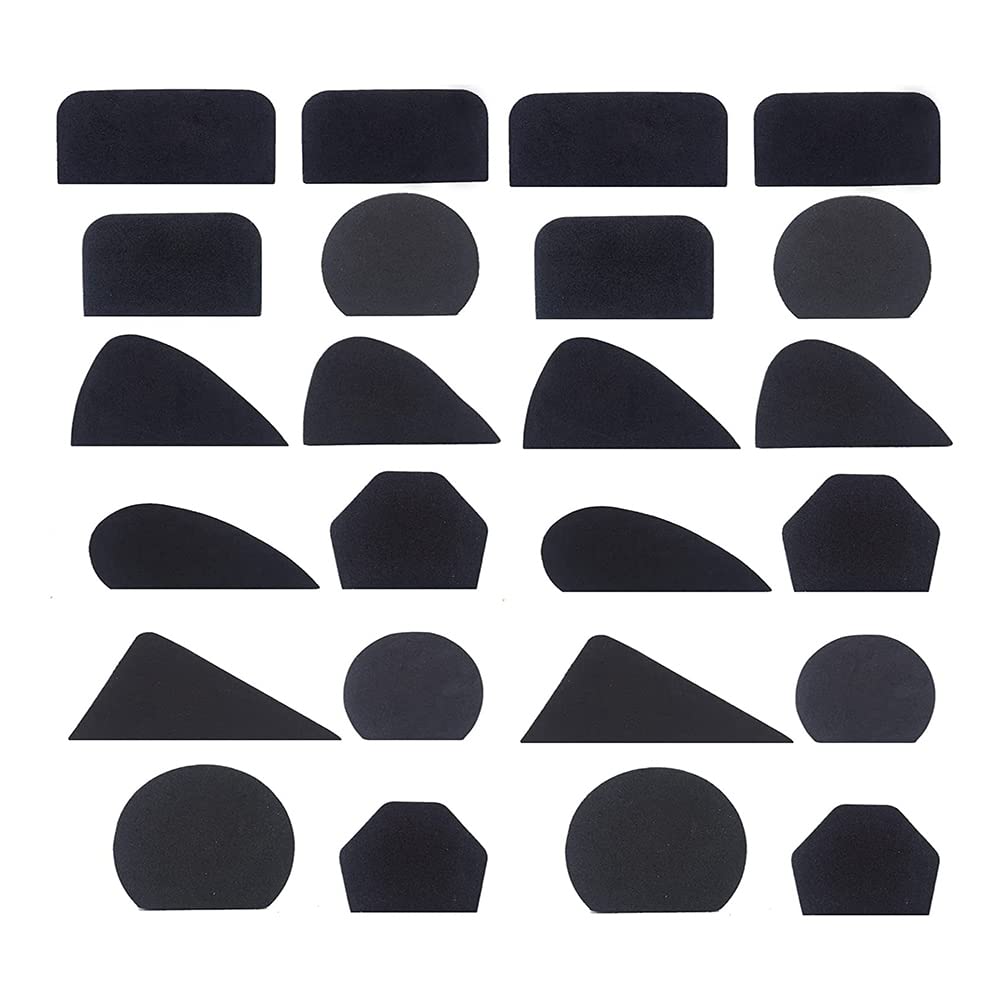 Yksiahfi Black 24 Pcs Pottery Mug Handle Molds For Clay, Mug Handle Forms Clay Tool To Shape Pottery Mug Handle