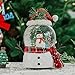 DUSVALLY Christmas Snow Globe with Snowman & Tree, Musical Glass Water Globe with Glitter for Home Decor Gift