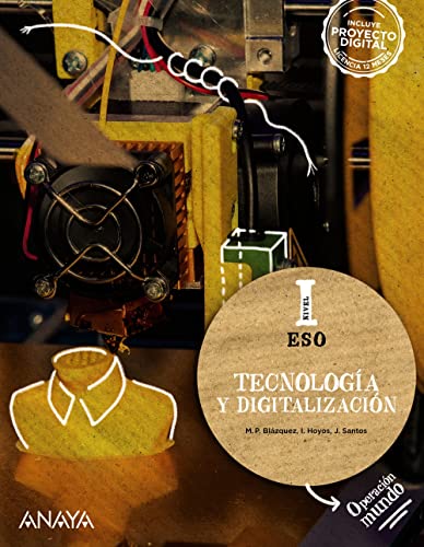 Portada de Tecnología y Digitalización 1º ESO Nivel i Operacion Mundo