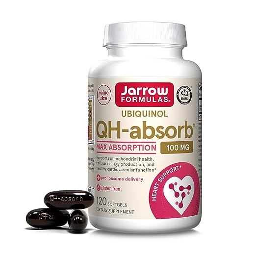 51v5+dWsOTL. SS520 5 Jarrow QH‑Absorb Ubiquinol 100 mg Softgels
