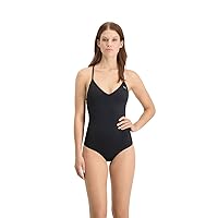 PUMA SWIM WOMEN V-NECK CROSSBACK SWIMSUIT 1P - C: black_T: M