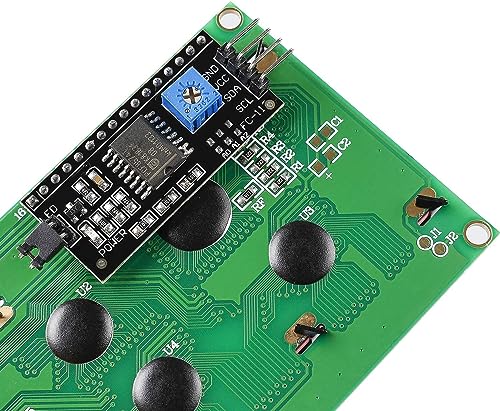 Image of SunFounder 2 Pack 2004 20x4 LCD Module IIC I2C Interface Adapter Blue Backlight Compatible with MEGA2560 Arduino R3 Raspberry (I2C Included)