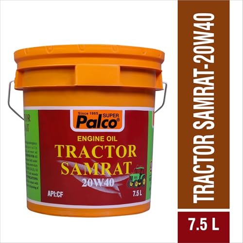 Image of PALCO Tractor Samrat 20W-40 CF Multigrade Diesel Engine Oil for Tractors 7.5 Litre Heavy Duty Engine Oil Compatible with Escorts, Ford & Eicher Increased Drain Interval
