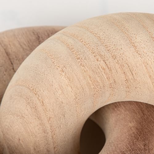 Escultura decorativa de madera nudo artesanal miniatura 6