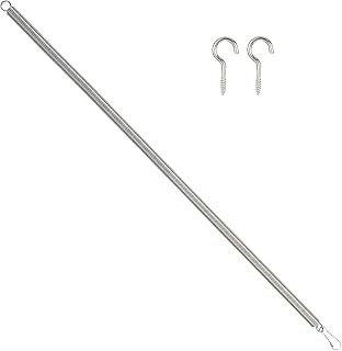 Screen Door Spring Closer, 15.7" x 1/2" Long Extension Spring with 2 Hooks Garage Door Extension Springs for Lightweight Storm and Screen Doors