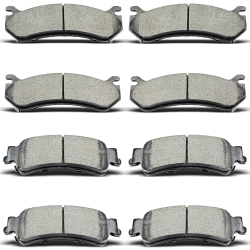 D785 D792 8pcs Front Rear Ceramic Brake Pad Fit For 1999-2006 for Chevrolet Silverado 1500,2003-2005...