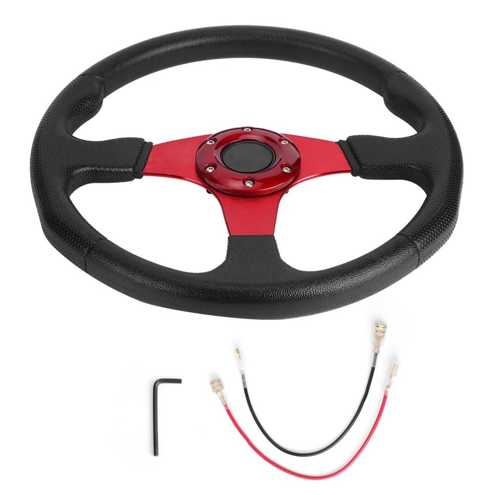 Volant de voiture de course modifié rouge 30mm accessoire de dérive - 8