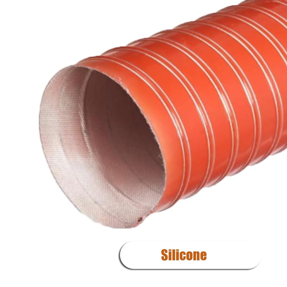 Tubo De Conducto De Aire 120mm 150mm 200mm Manguera Flexible Para Conducto De Aire Manguera De Admisión De Aire De Silicona Longitud 1-4m(2m/6.6ft,250mm-9 3/4in)