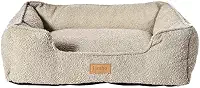 JAMBO PET Caminha Para Pet Luxury Macia Confortavel Feita Em Poliéster Bege, Pequena