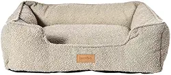 JAMBO PET Caminha Para Pet Luxury Macia Confortavel Feita Em Poliéster Bege, Pequena