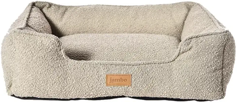 JAMBO PET Caminha Para Pet Luxury Macia Confortavel Feita Em Poliéster Bege, Pequena