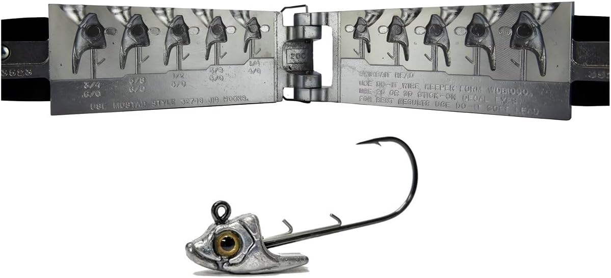 Do It Mold Swimbait Head Jig 3/4, 1, 1 1/4, 1 1/2 oz Hook: 32746 and 32786 Collar: Wire Holder Do it Mold (1155) SBH-4-LA