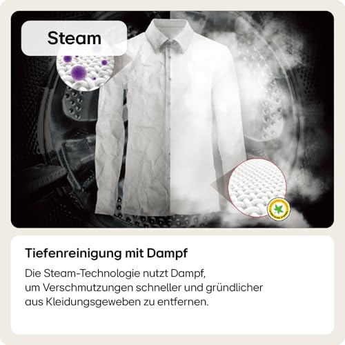 LG F4WR709G | Klasse A -10% Waschmaschine | Dreifach Klasse A | 9 kg | AI DD | Steam | Turbowash360 | Aqualock | 60 x 62 x 85 cm | Weiss – Bild 5