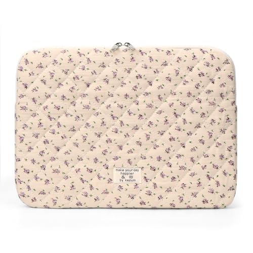 Funda protectora para laptop con diseño floral