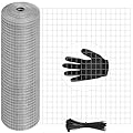 16in x 50Ft Hardware Cloth Hot-Dip Galvanized Welded Chicken Wire Fencing - Heavy Duty 23 Gauge Wire Mesh for Garden, Chicken Coop, Rabbit Cage, Rodent, Poultry Enclosures & Predator Protection